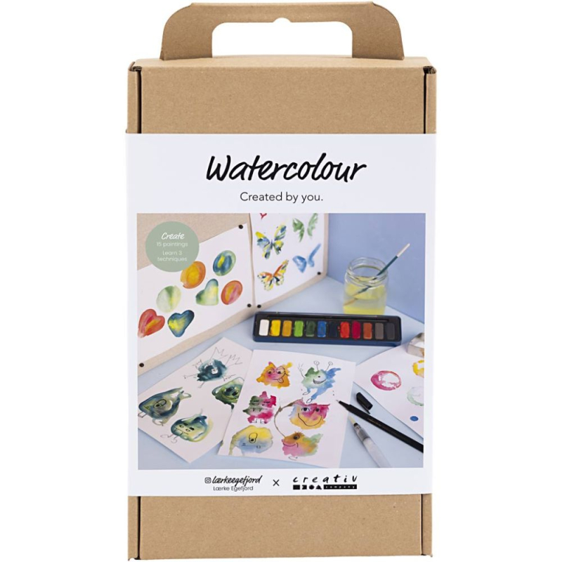 Creatieve box aquarel