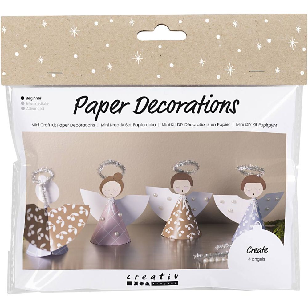 Mini hobbyset decoraties van papier