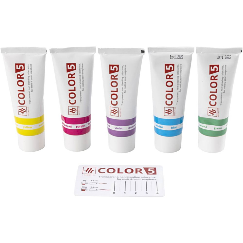 Zeepverf per 3 .of per 5